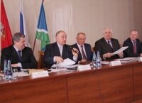 Заседание комитета по газификации Подмосковья под председательством Жукова